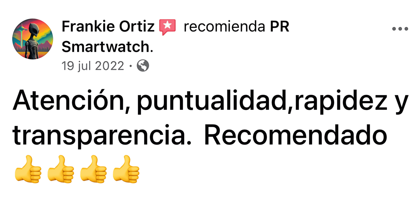 Reviews a PR Smartwatch