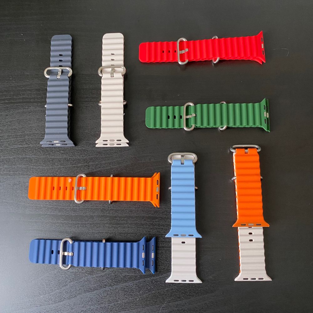 Correa Ocean Loop Deportiva – Colores Sólidos y Dos Tonos (Apple Watch & HK11)